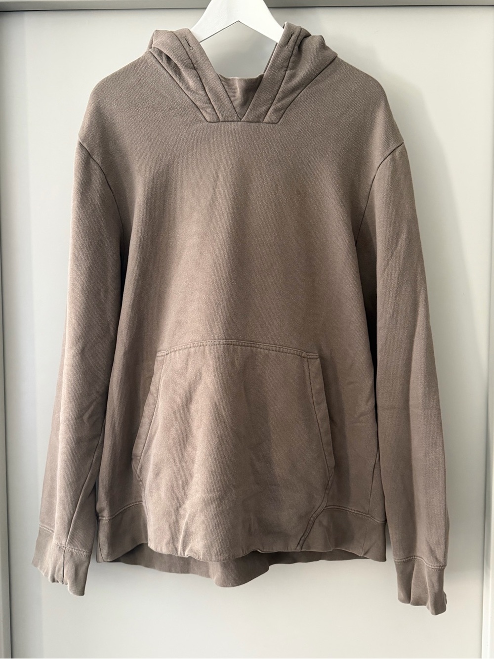 Club Monaco Taupe Hooded Sweatshirt